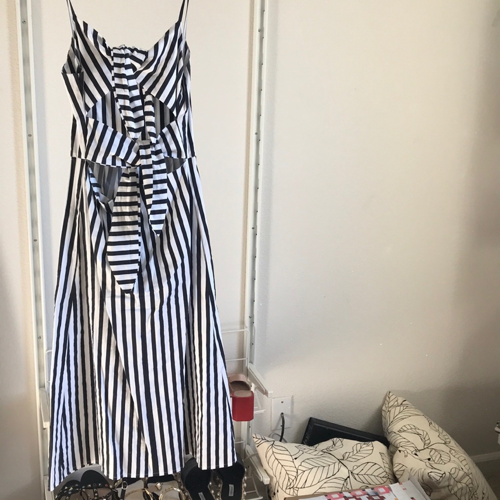 Mango Tied Back Dress